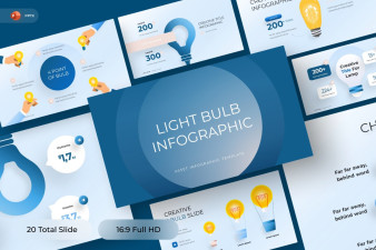 Light Bulb Infographics Powerpoint Template